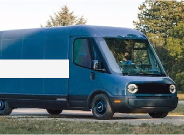 a delivery van used to deliver purchases on the same day that are made on the LocIT local e-commerce marketplace
